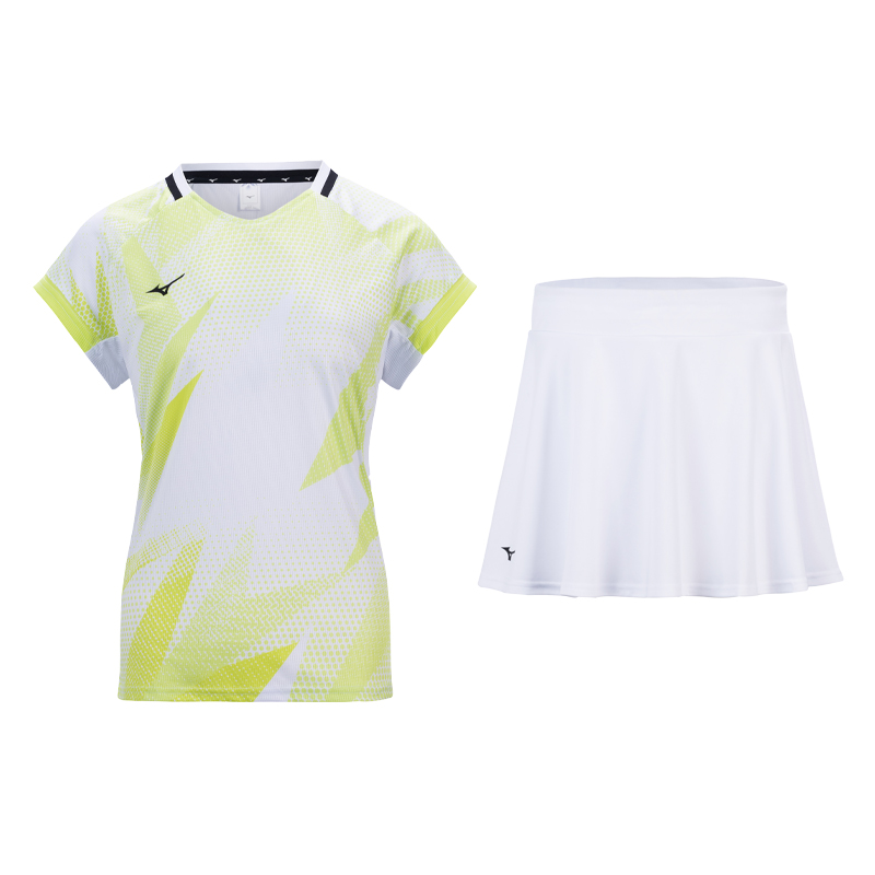 

Mizuno Женский комплект юбки желто-белый