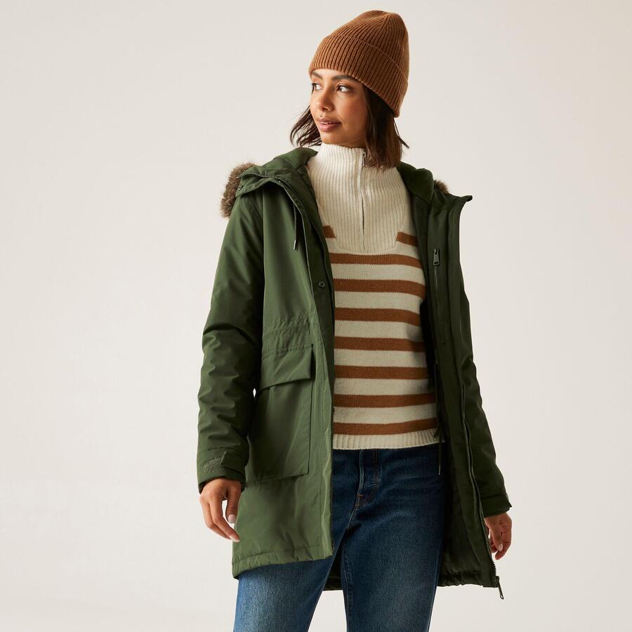 

REGATTA Женская удлинённая водонепроницаемая утеплённая куртка Sabinka с капюшоном