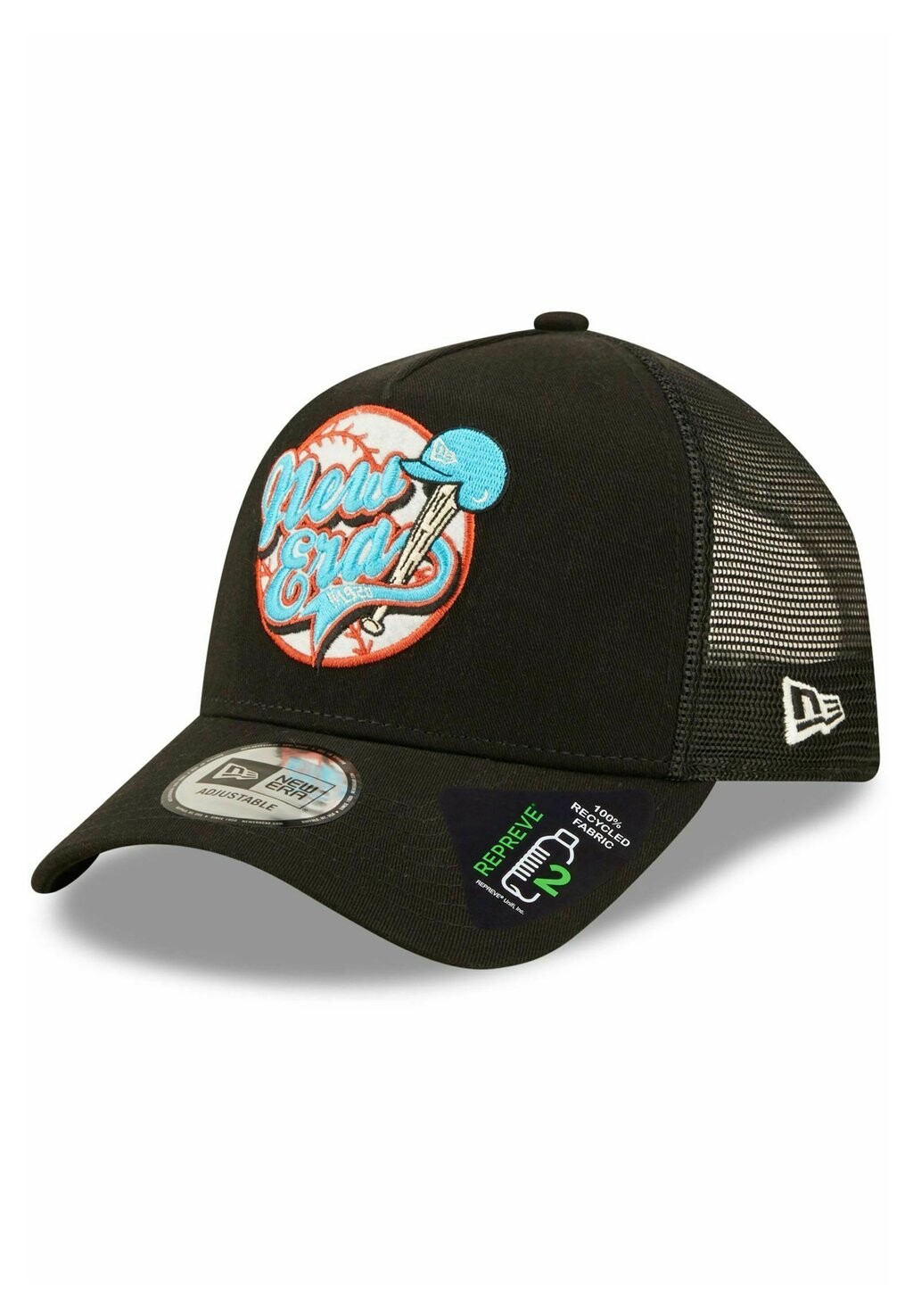 

Бейсболка REPREVE AFRAME HERITAGE New Era, цвет black