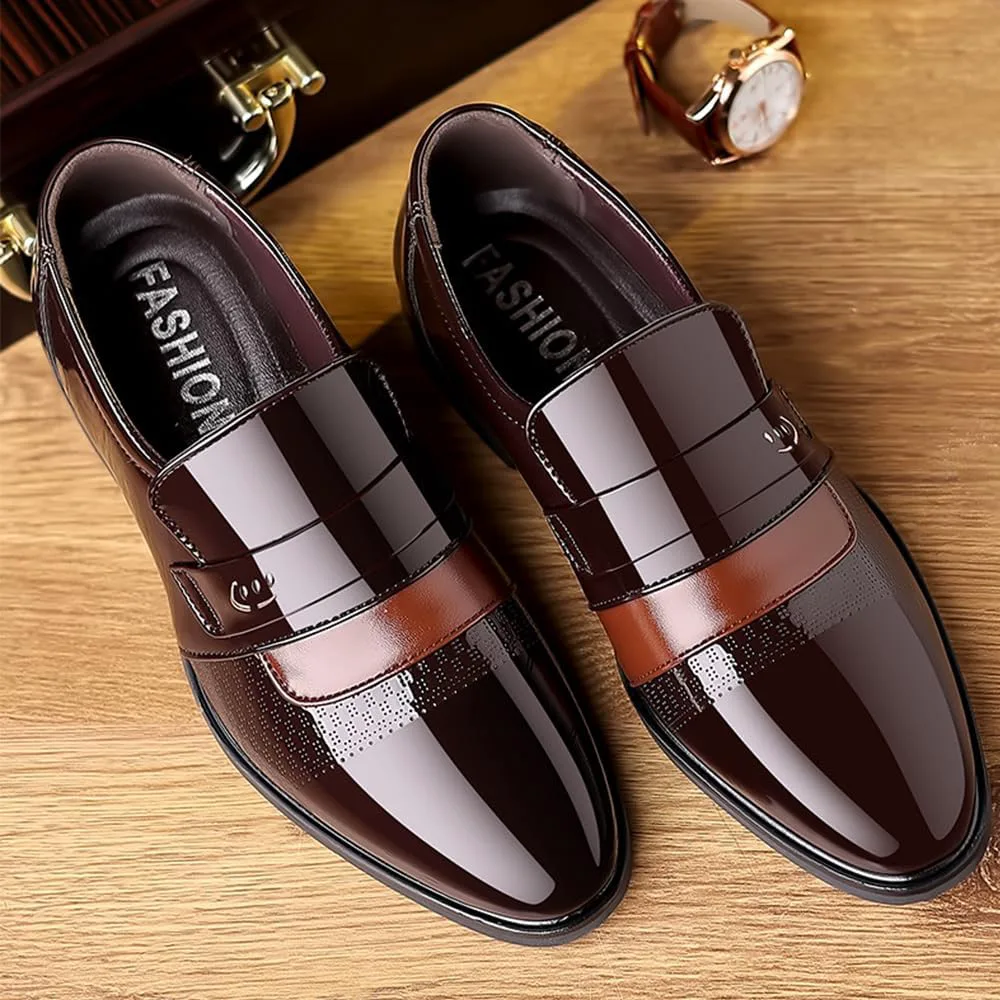 

Мужские классические туфли Оксфорд на повседневной подошве, деловые формальные туфли для смокинга TBDZBXT, коричневый