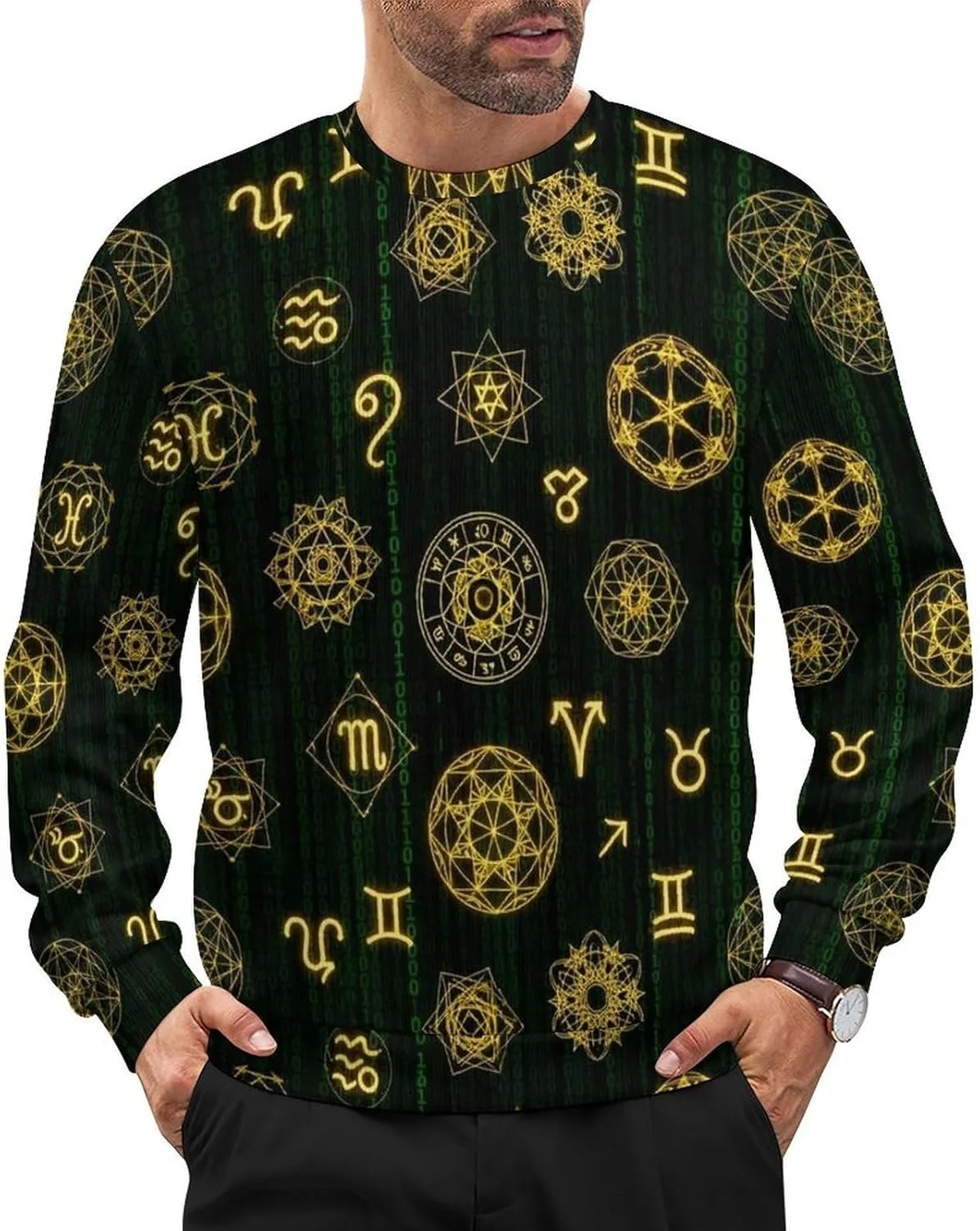 

Мужской свитер с длинным рукавом, мягкий и свободный Meaudiwes