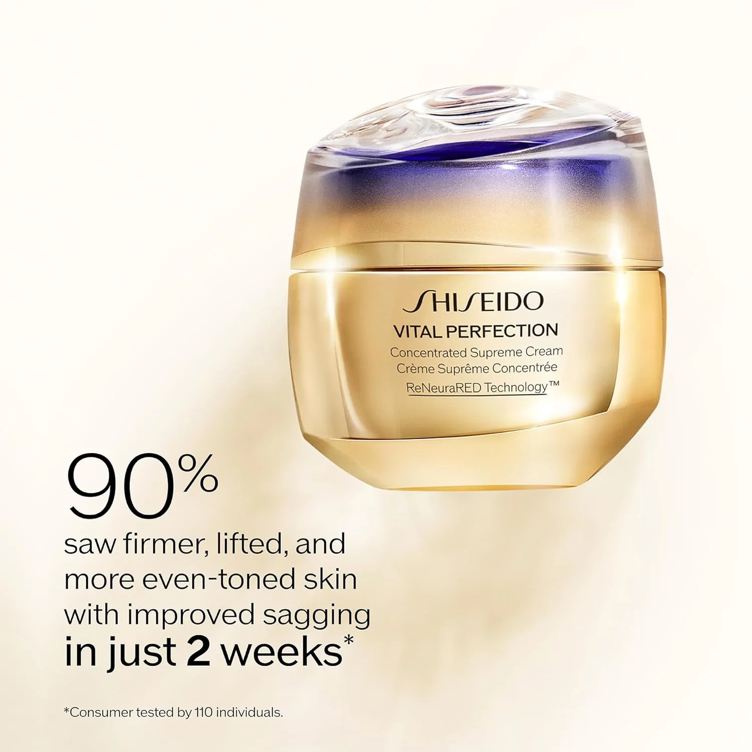 Сменный блок концентрированного крема Shiseido Vital Perfection Concentrated Supreme Cream - 50 мл - Насыщенный увлажняющий крем для контурирования и выравнивания тона кожи. — фото 2