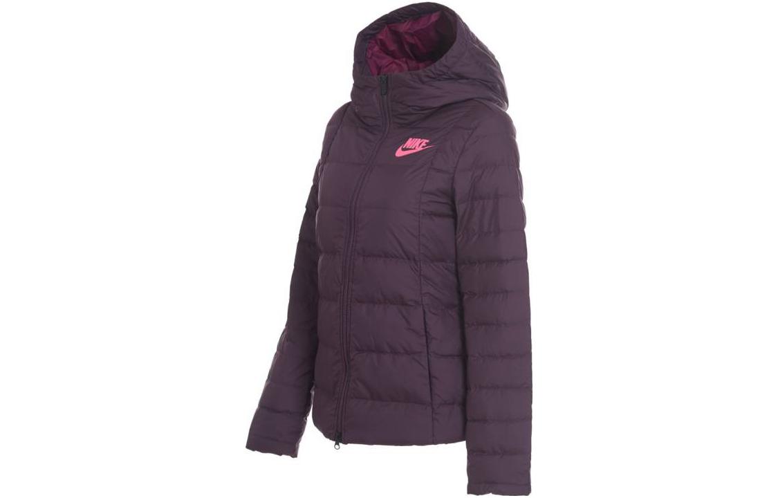 Куртка пуховая женская Deep Red Nike, темно-красная — фото 3
