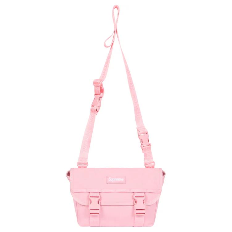 

Supreme Мини-сумка кроссбоди из холста светло-розовая женская, Light Pink