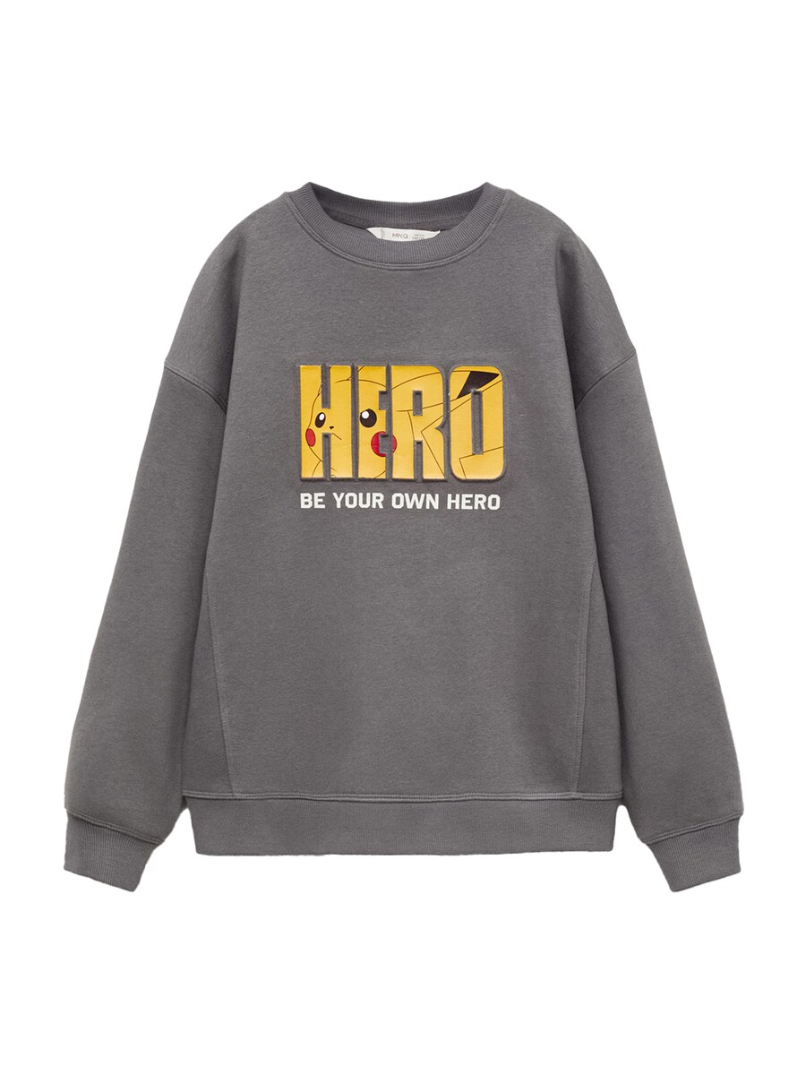 

Толстовка MANGO KIDS POKEHERO, темно-серый