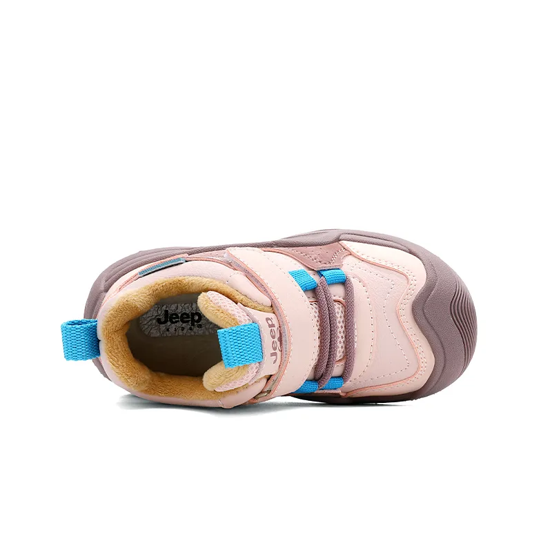 Низкие повседневные кроссовки для детей Jeep, Cherry Blossom Pink (Fleece-Lined Thin Cotton) — фото 4