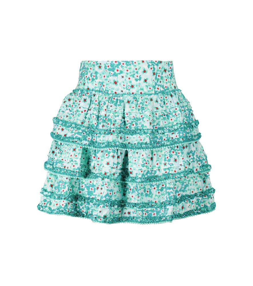 

Биби цветочная высокая мини-юбка Poupette St Barth