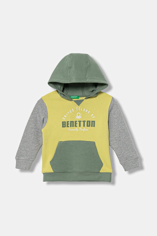 

Детская хлопковая толстовка United Colors Of Benetton, зеленый