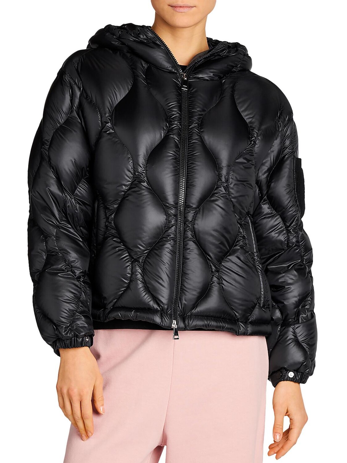 

Женская стеганая куртка-пуховик Anthon Moncler, черный
