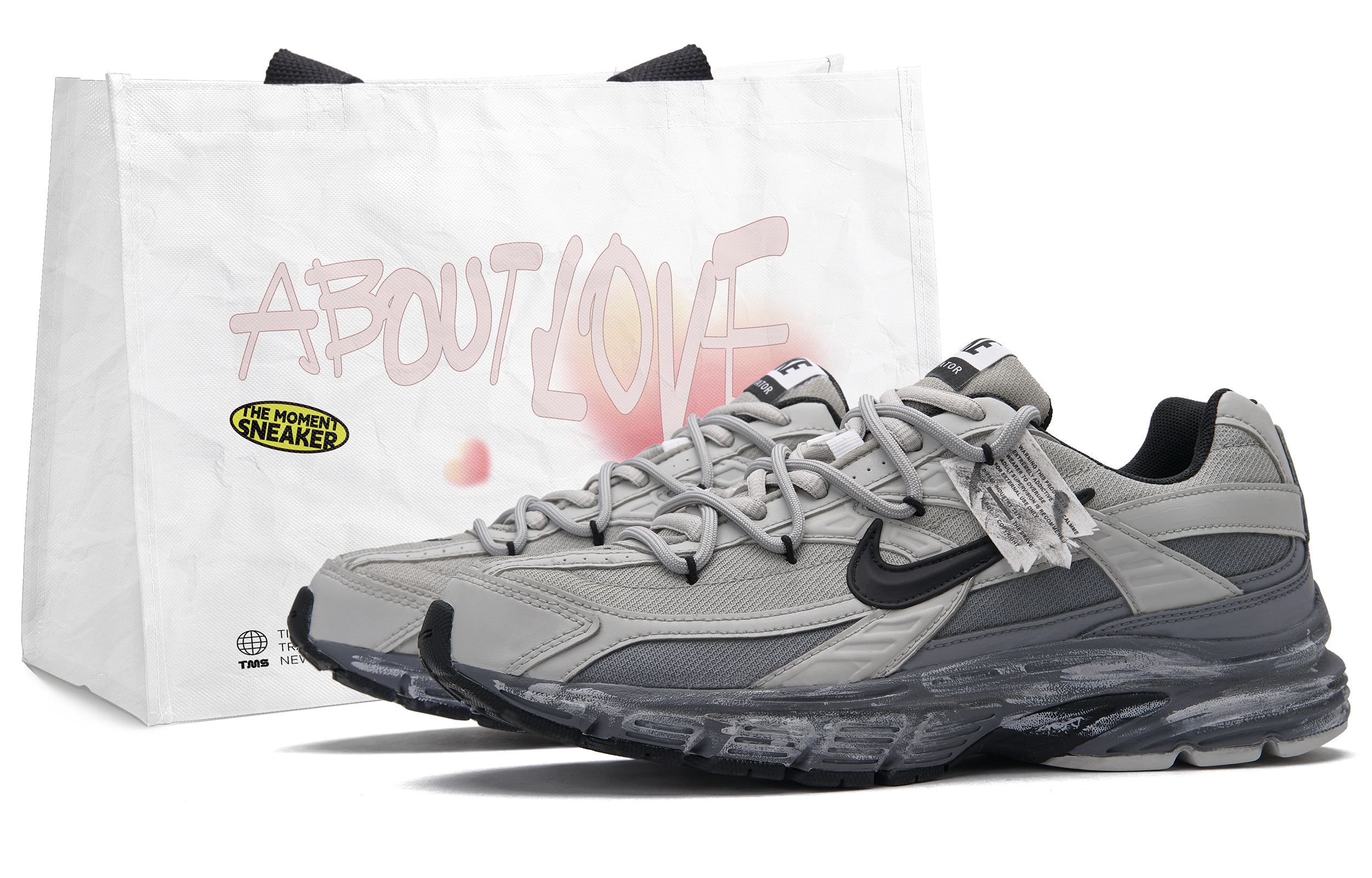 

Nike Кроссовки Initiator Low Top мужские, черно-серые