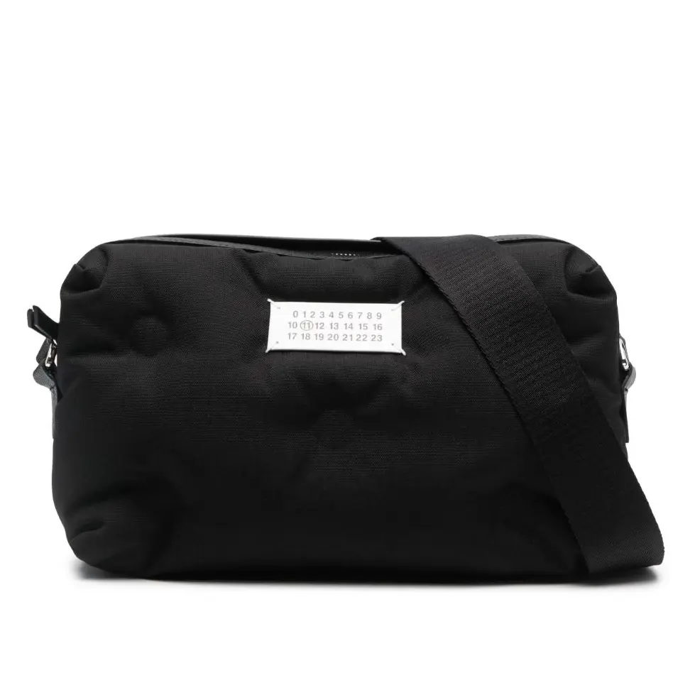 

Maison Margiela Кожаная сумка через плечо унисекс черная, Black