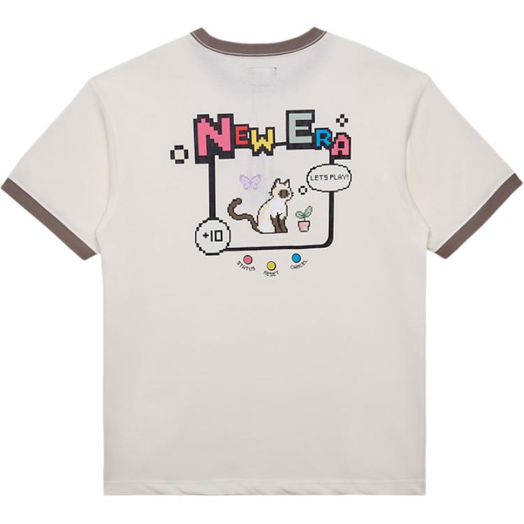 

New Era Футболка унисекс цвета слоновой кости White, Бежевый, New Era Футболка унисекс цвета слоновой кости White