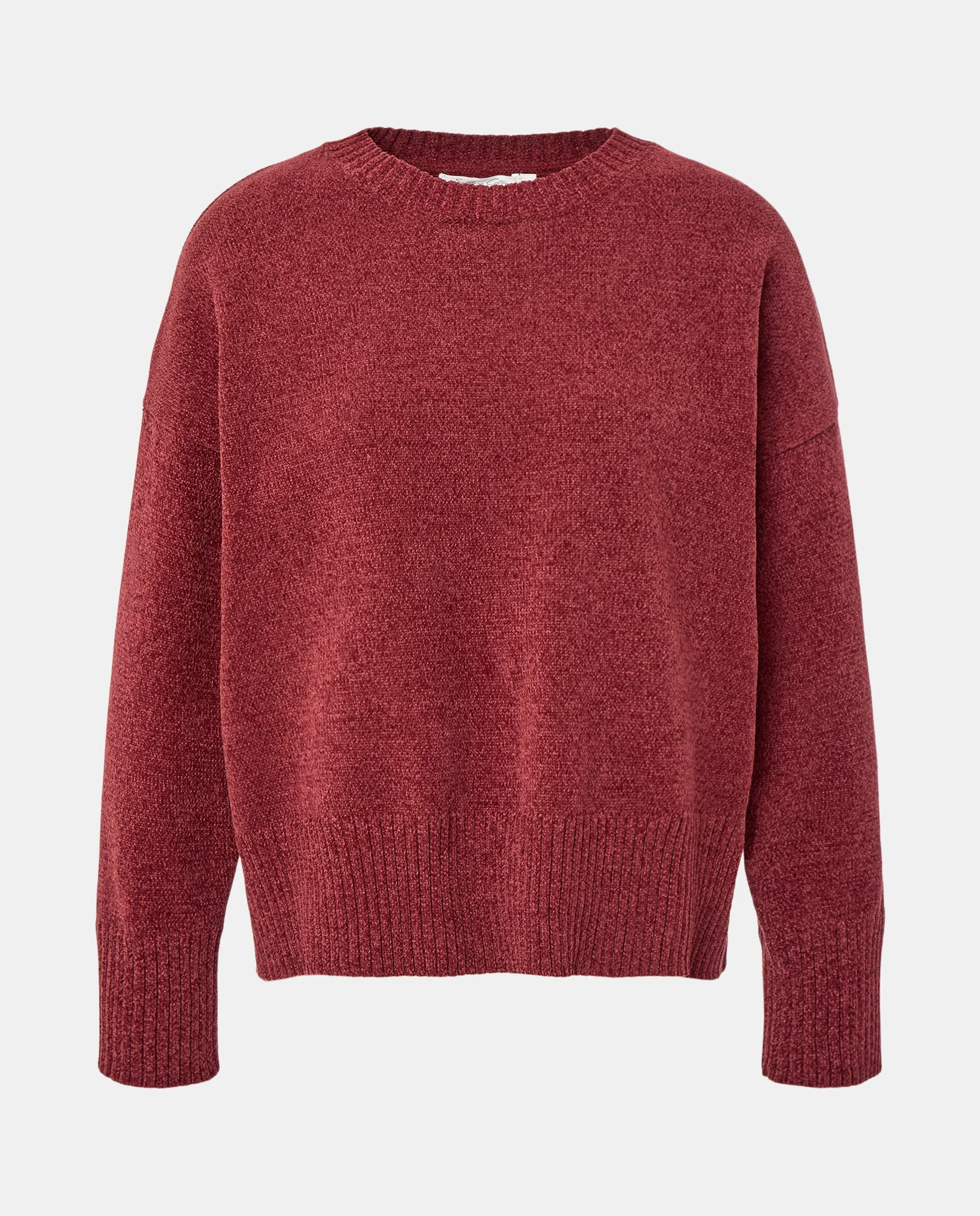 

Женский однотонный свитер из полиэстера Southern Cotton, бордовый