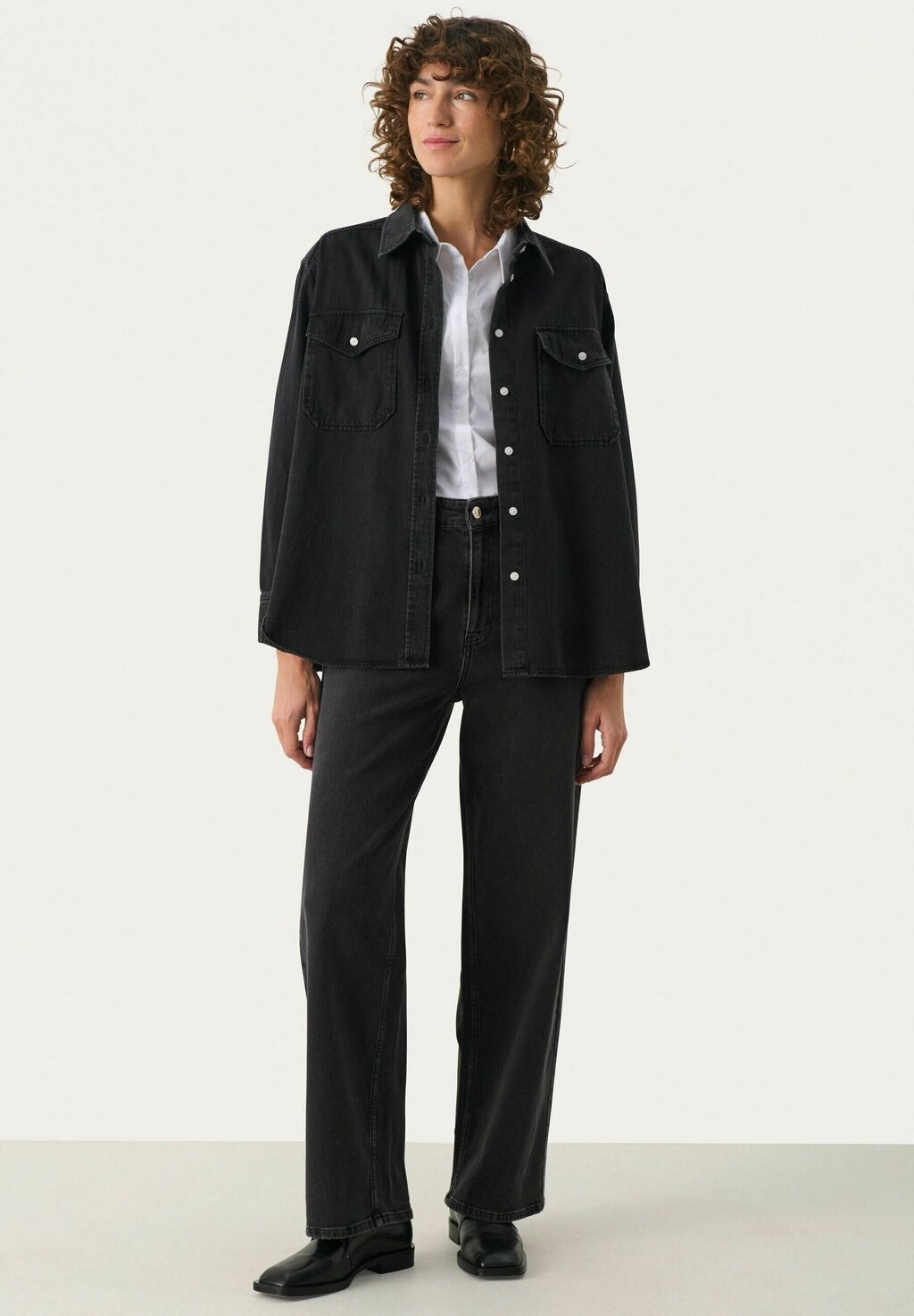 

Блузка на пуговицах COLLETTE Part Two, цвет Washed Black Denim