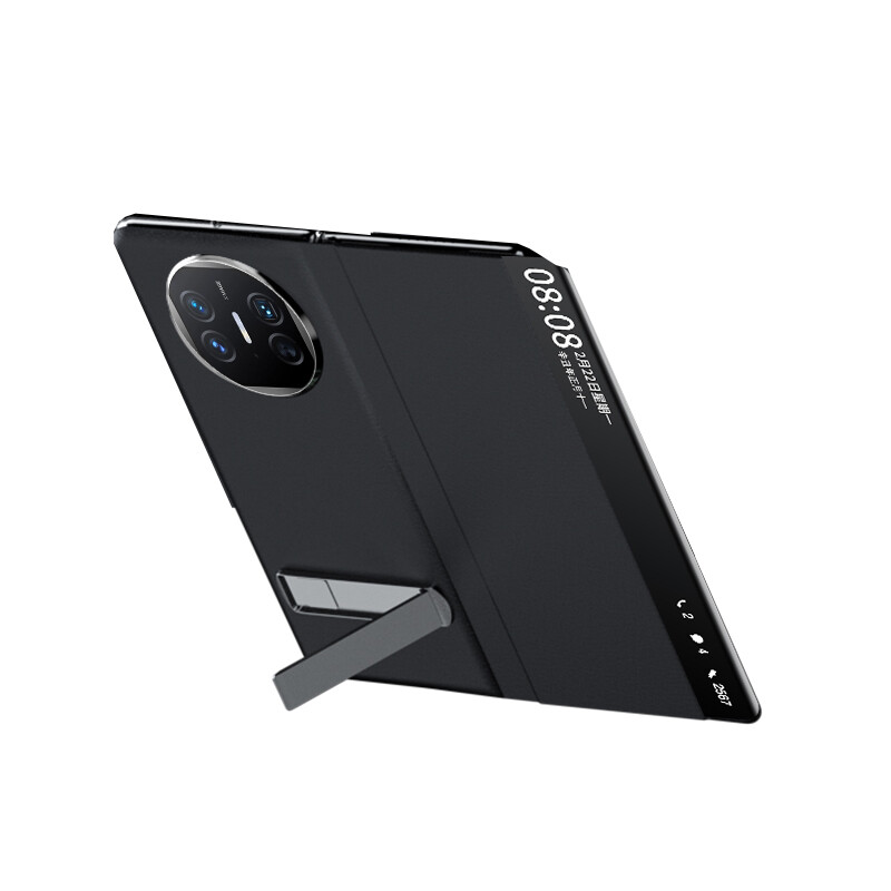 

Чехол для телефона Povatine, Black official PU leather smart window