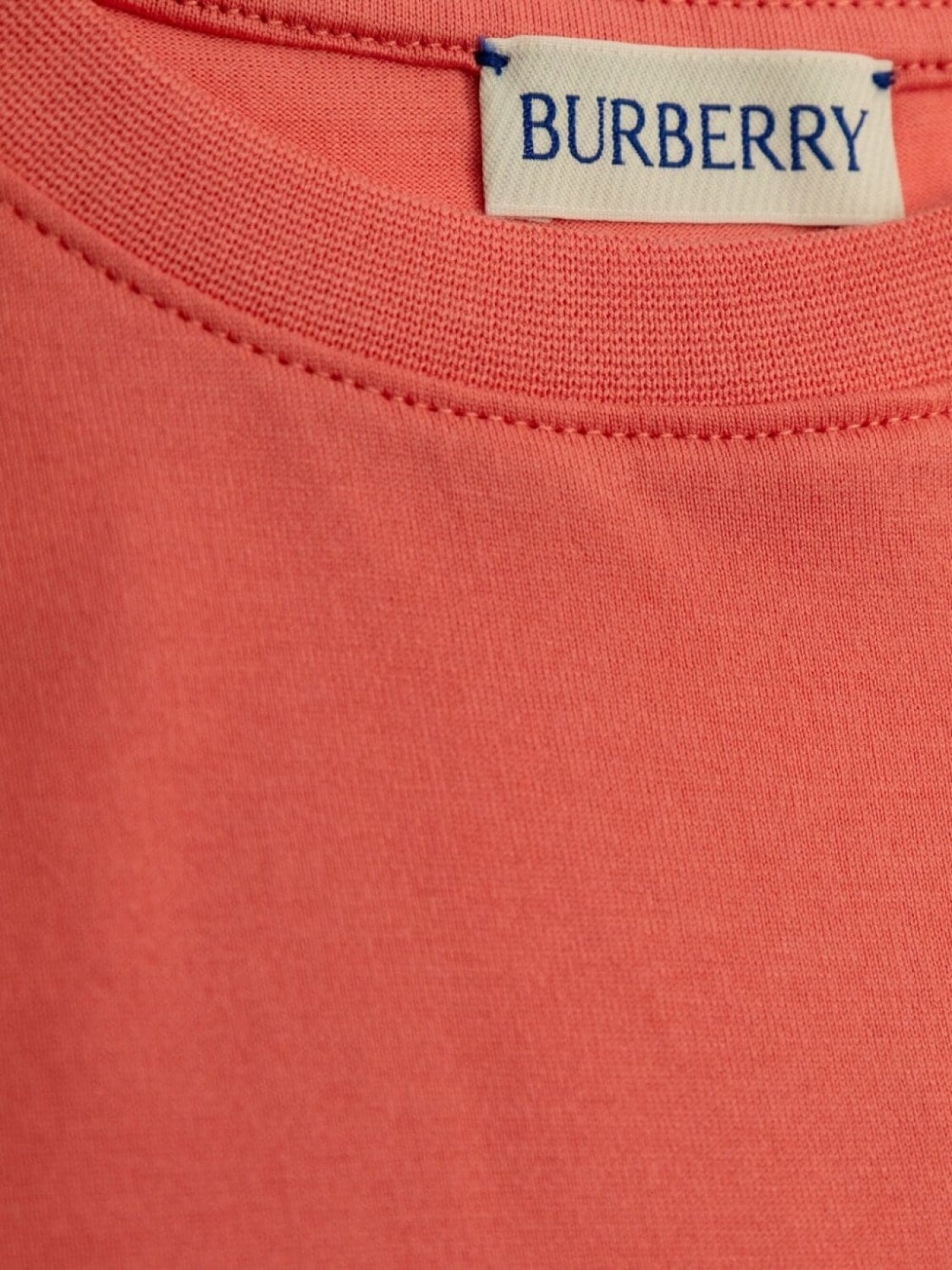 Burberry Kids футболка из хлопка с нашивкой-логотипом, оранжевый — фото 4