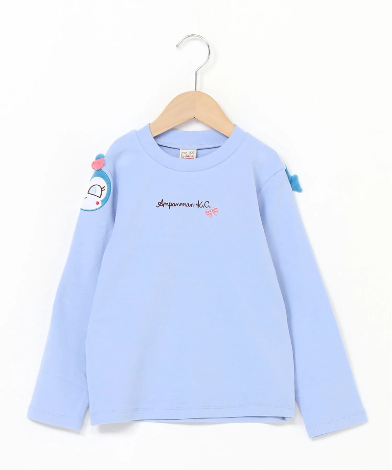Детская коллекция ANPANMAN / (K) Пуловер с аппликацией на рукаве и лице Anpanman Kids Collection, blue — фото 2