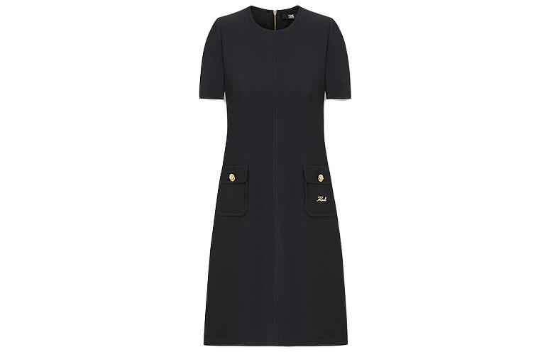 

KARL LAGERFELD / Karl Lagerfeld Jeans Платье с короткими рукавами KARL LAGERFELD женское черное