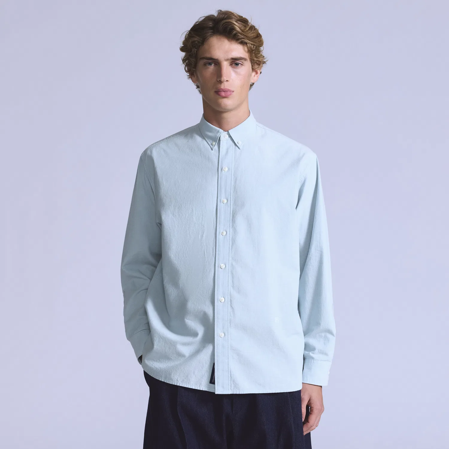 Мужская рубашка Levi's Blue Tab свободного кроя на пуговицах
