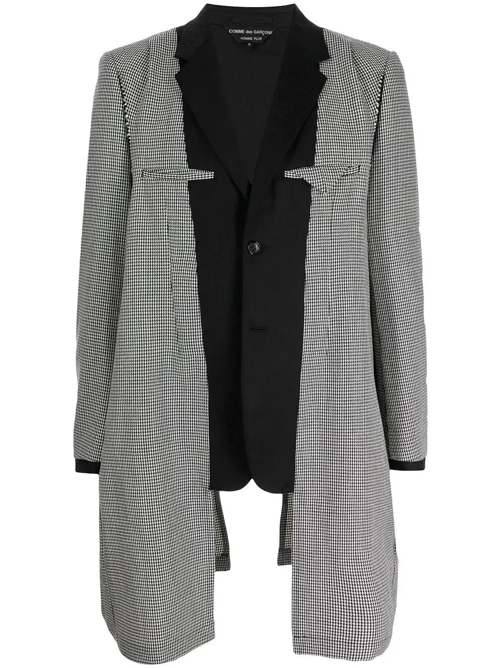 

Удлиненный блейзер со вставками Comme des Garçons Homme Plus, серый