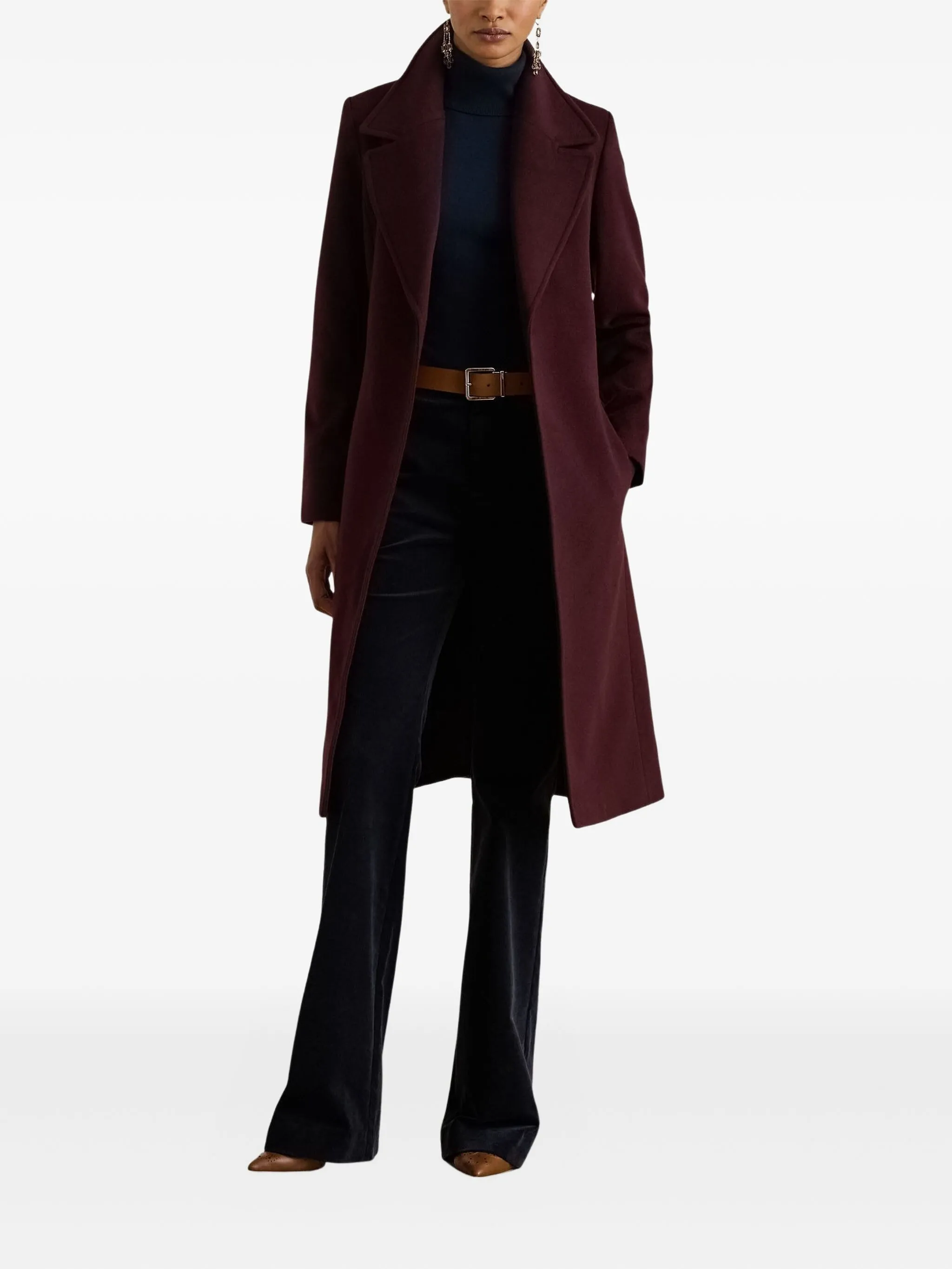 

Пальто с поясом Lauren Ralph Lauren, красный