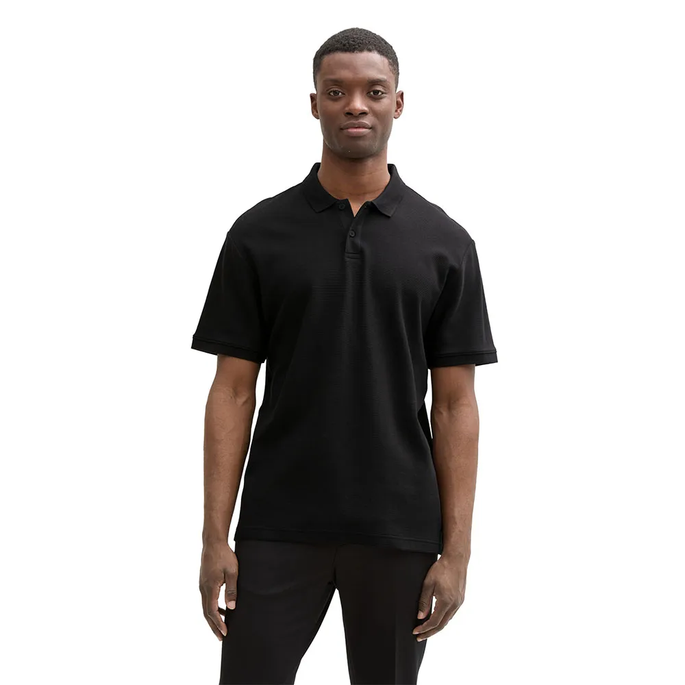 

Поло с коротким рукавом Tom Tailor Relaxed Structured, черный