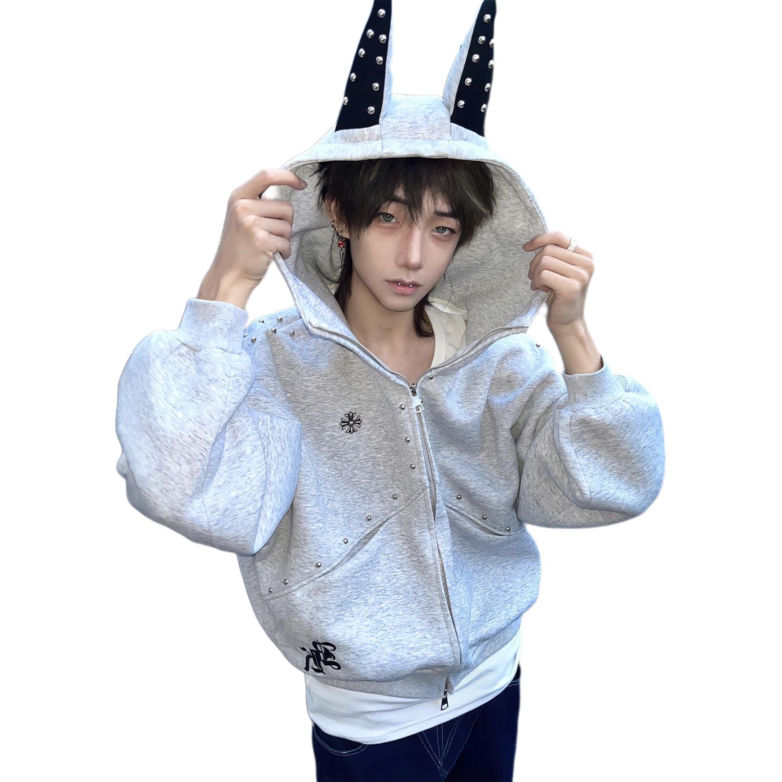 

NEVER RULE Свитшот Unisex Gray Hooded Moderate Regular