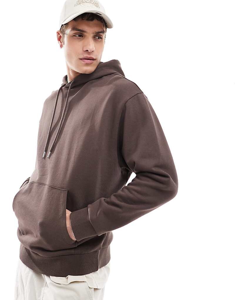

ASOS DESIGN – Essential – коричневая толстовка оверсайз