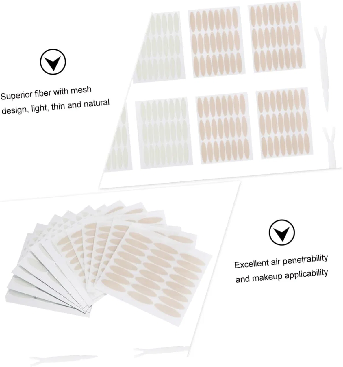 Лента для двойного века Fiber Mesh Design, телесный цвет, Loorgvel, 1 шт. — фото 3