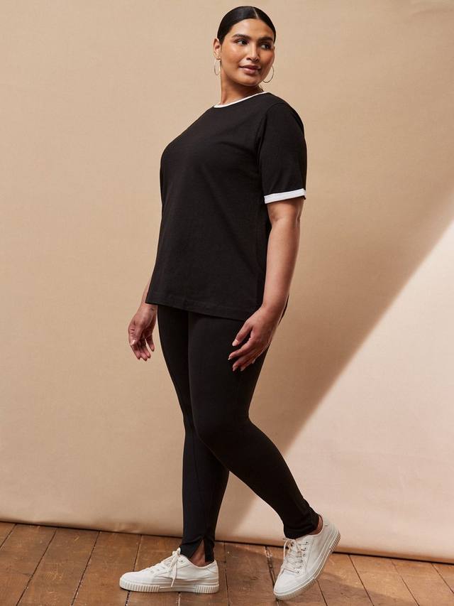 

Леггинсы с деталями изогнутых швов Live Unlimited, Black