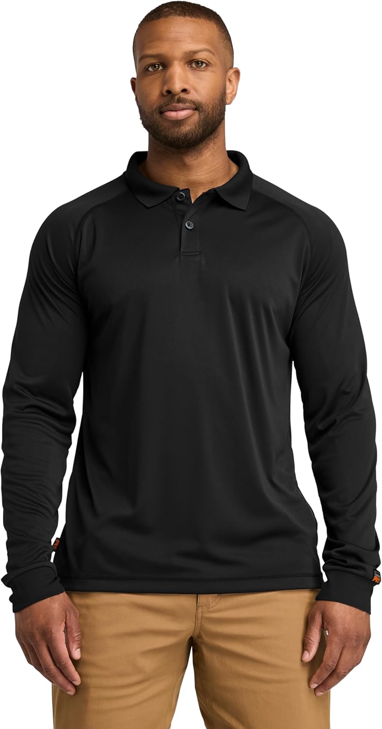 

Timberland PRO мужская влагоотводящая поло с длинным рукавом, Black, Черный, Timberland PRO мужская влагоотводящая поло с длинным рукавом, Black