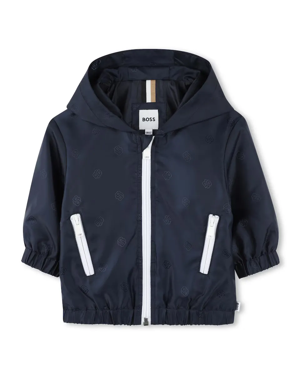 

Плащ для мальчика в черном цвете BOSS Kidswear, чёрный