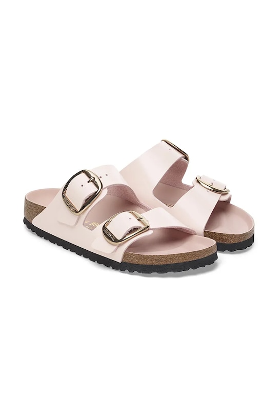 Кожаные шлепанцы Arizona с широкой пряжкой Birkenstock, розовый — фото 4