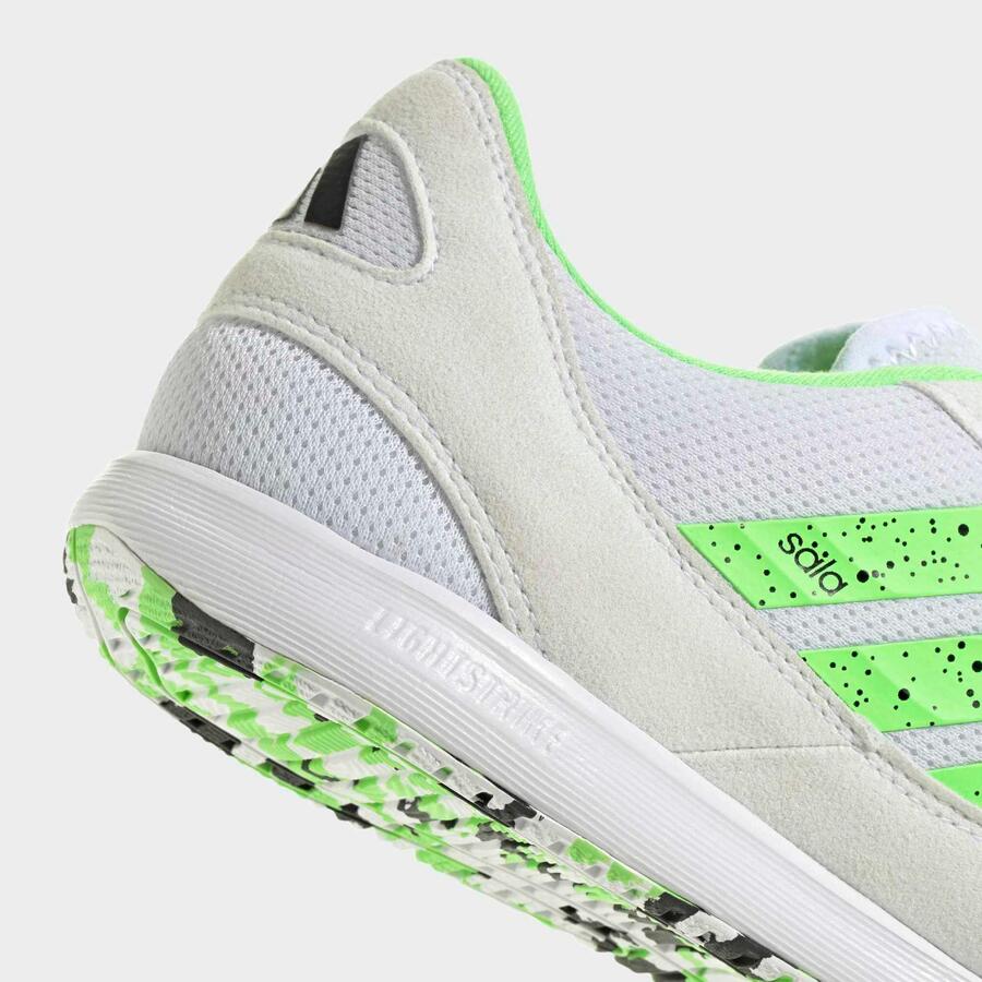 ADIDAS Женские/мужские бутсы для мини-футбола в помещении - Top Sala, белые/зелёные — фото 4