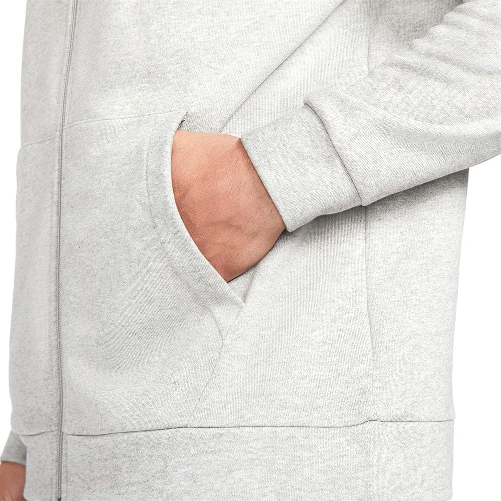 Мужская толстовка Classic Nike, Grey (Dk Grey Heather/Black) — фото 4