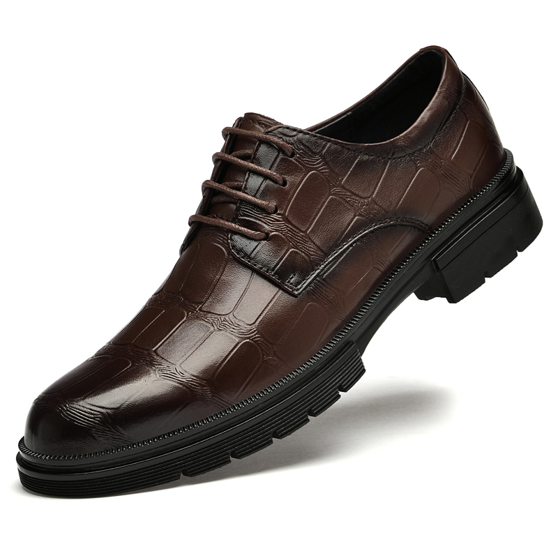 Dao Tu Sen Кожаные повседневные туфли Yutai мужские низкие коричневые, цвет Brown-(2295) Yutai — фото 2