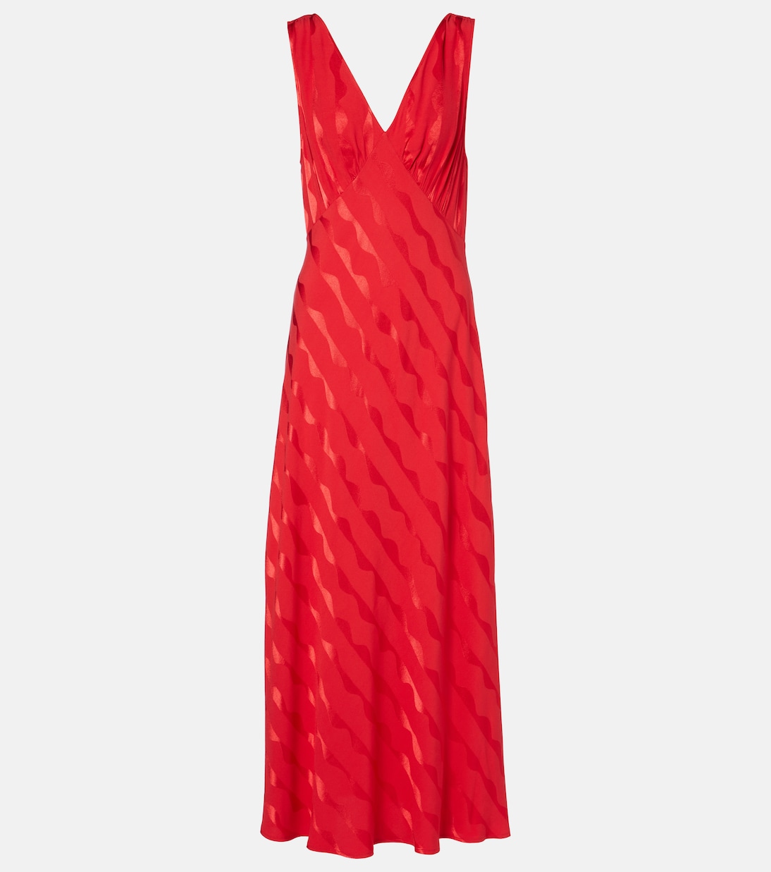 

Сандрин платье миди с цветочным принтом Rixo, Wave Jacquard Poppy