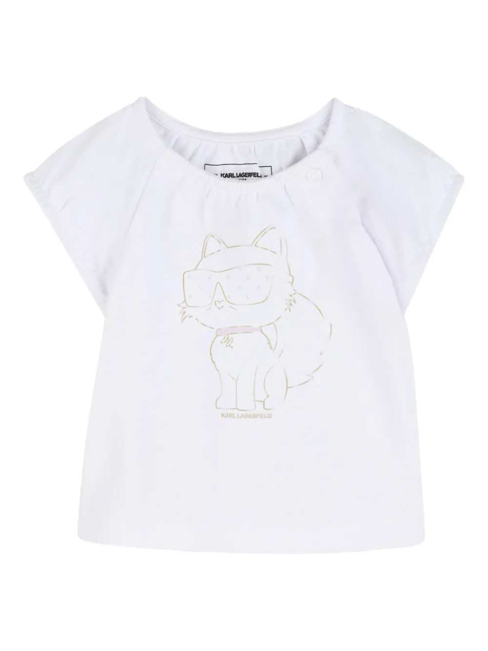 Комплект с юбкой и логотипом ikon choupette на поясе KARL LAGERFELD KIDS, розовый — фото 3