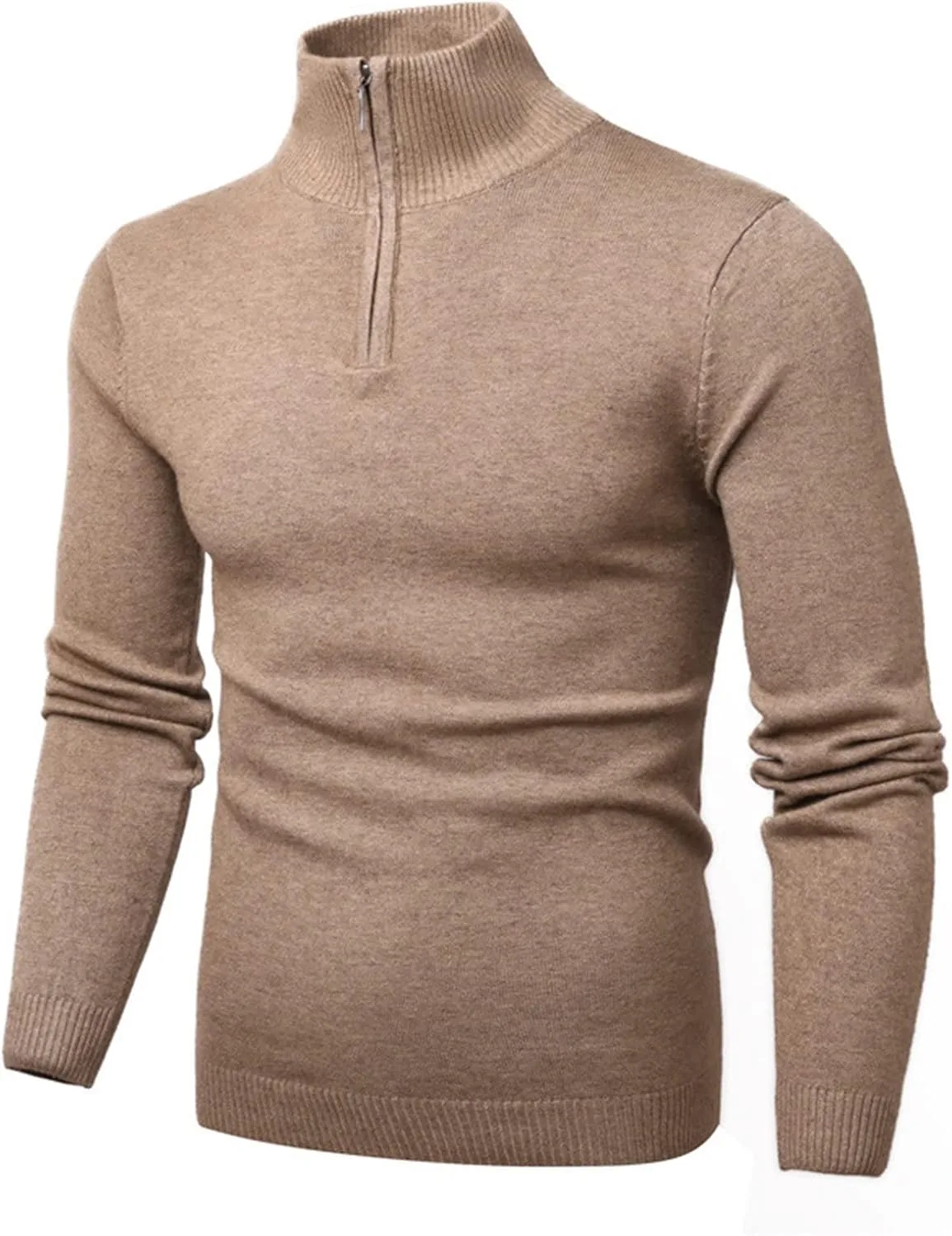 

Свитер мужской Quarter Zip Up, мягкий хлопок, легкий Kaxiya2021