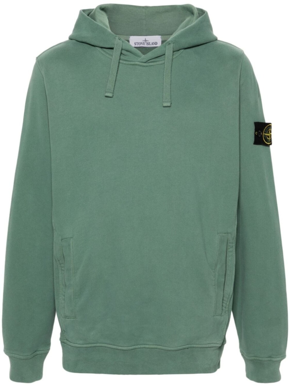 

Stone Island худи с нашивкой Compass, зеленый