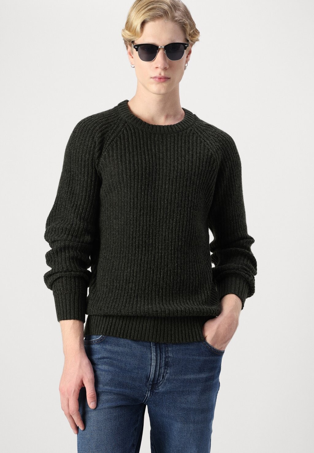 

Джемпер JJJONES CREW NECK Jack & Jones, темно-зеленый