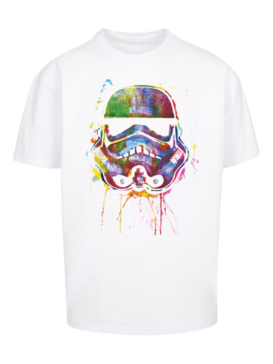 

Рубашка F4NT4STIC Star Wars Stormtrooper Paint Splats Helm Bunt, белый