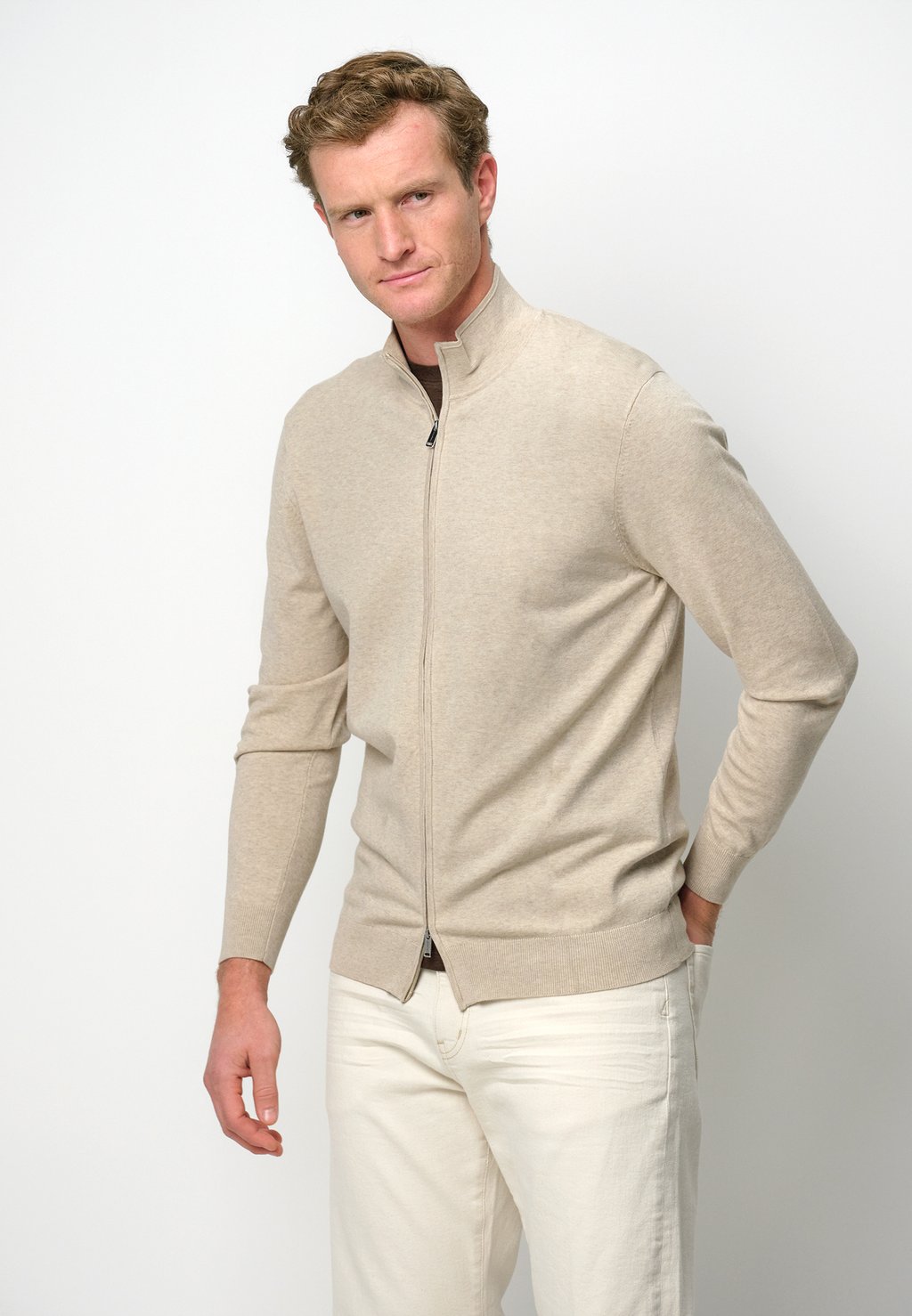 

Кардиган FULL ZIP PROFUOMO, бежевый