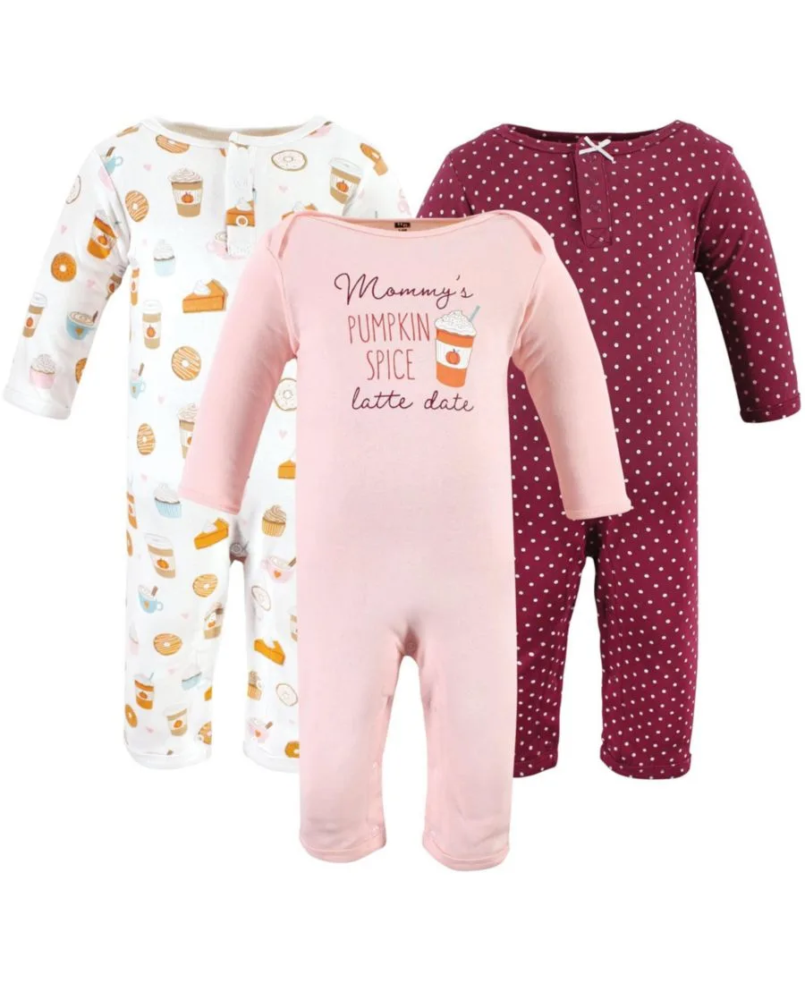 Мягкий хлопковый комбинезон для девочек Hudson Baby, Pumpkin Spice Date