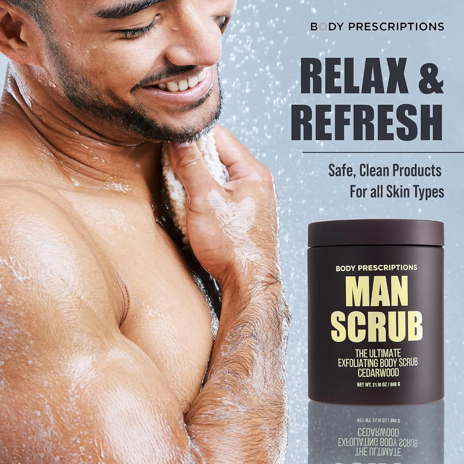 Скраб для тела Body Prescriptions Ultimate Exfoliating Body Scrub, 2 шт. по 21 унции, Cedar Wood — фото 4