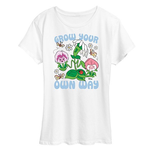 

Футболка с принтом Alice in Wonderland Women's Flowers Grow Disney, White, Белый, Футболка с принтом Alice in Wonderland Women's Flowers Grow Disney, White