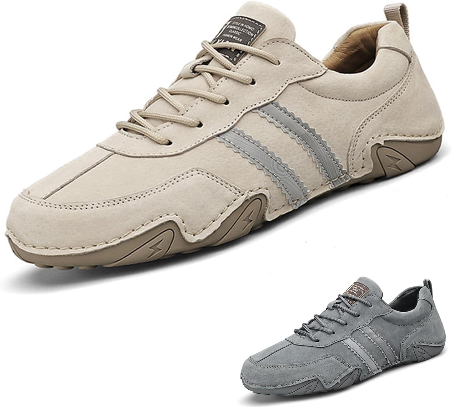 

Мужские ретро туфли-чукка Runscbk из замши ручной работы с поддержкой свода стопы, модные повседневные легкие кроссовки для пеших прогулок, походов и поездок, хаки