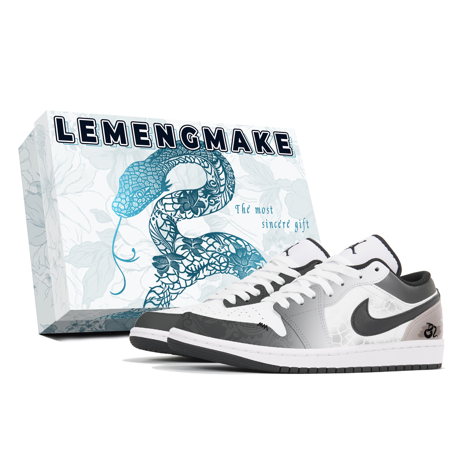 

Jordan Эйр 1 противоскользящие износостойкие низкие винтажные баскетбольные кроссовки мужские черно-бело-коричневые