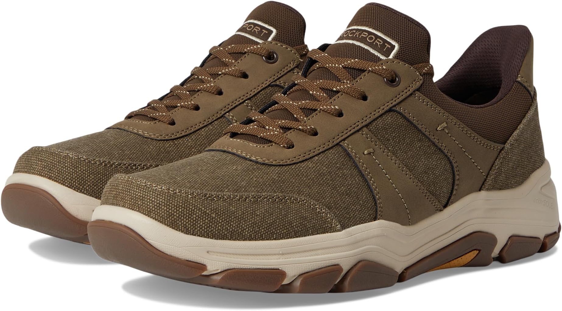 

Кроссовки Rockport Rhett, цвет Brown Canvas