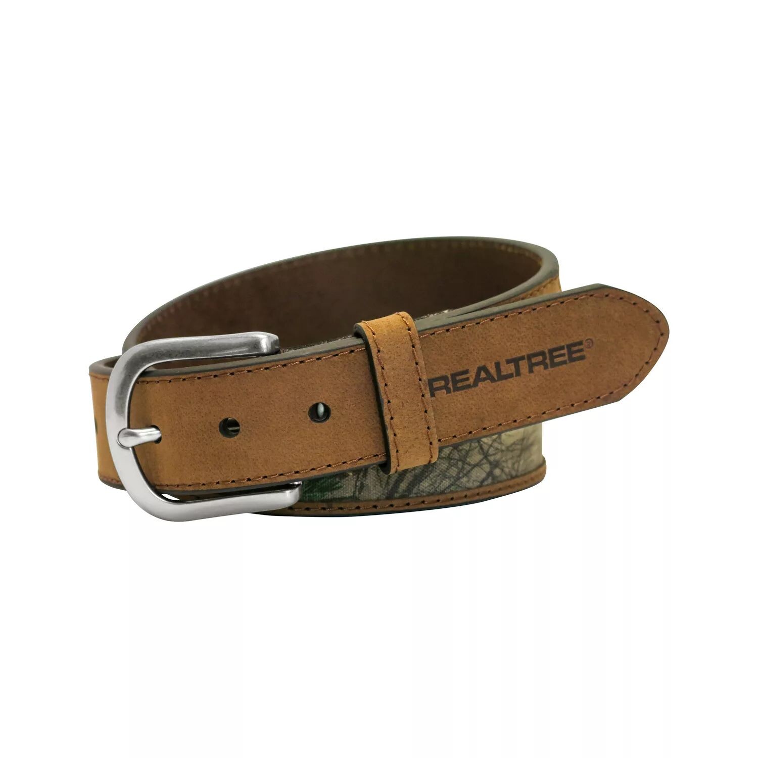 

Мужской ремень Realtree из натуральной кожи с камуфляжным принтом